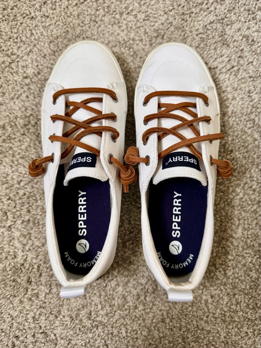Women’s Sperry Crest Wave Canvas Sneakers Size 6